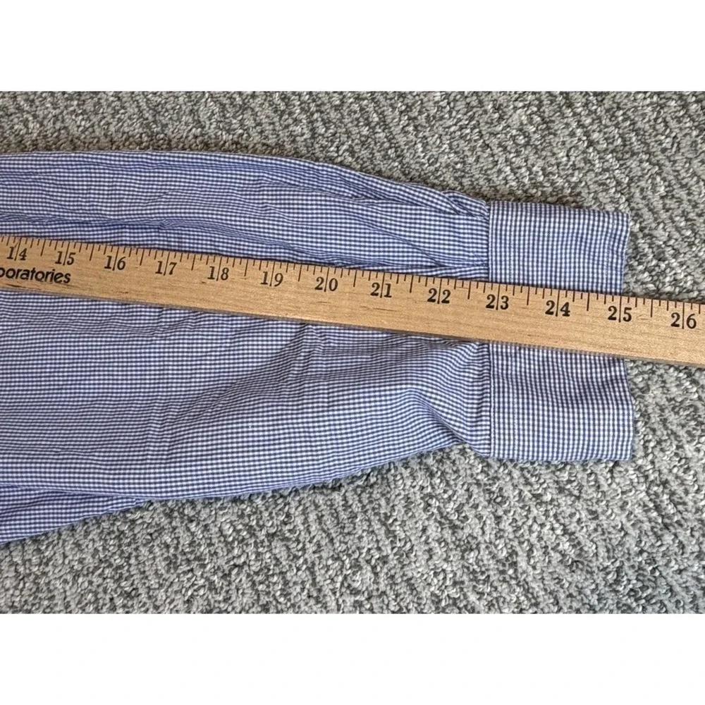 Polo Ralph Lauren Blue Gingham Check Blake‎ 2 Ply Shirt L/S Button Down Mens XL